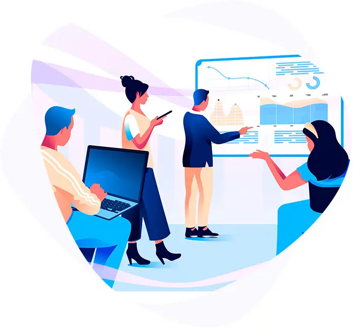 Delloweb&rsquo;s digital solutions illustration